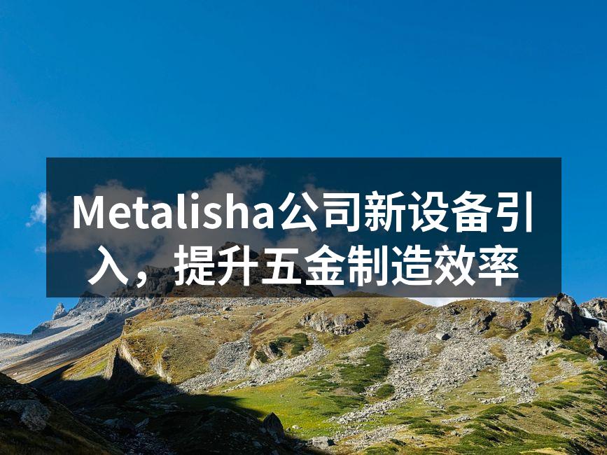 新设备投入使用,提升生产效率